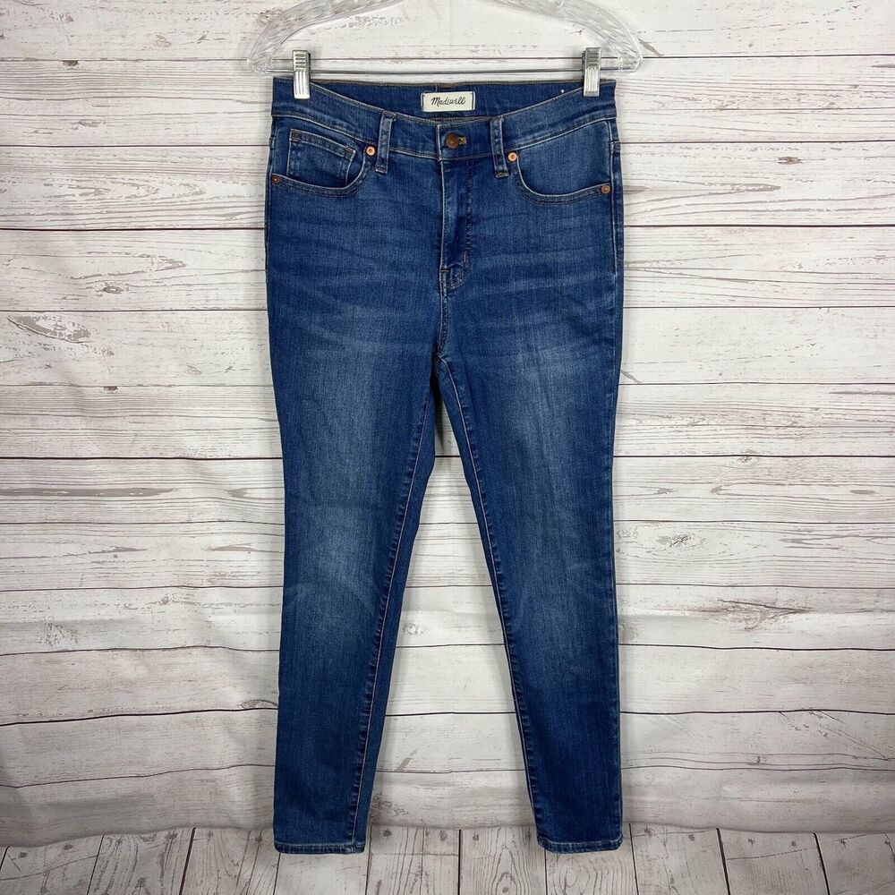 Madewell Womens 9” Mid Rise Skinny Jeans Size 27 Pleasant Wash